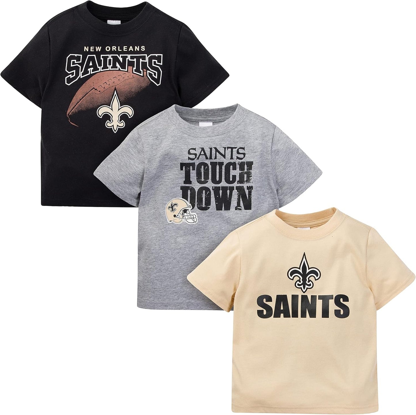 Gerber Unisex Baby NFL 3 Pack Short Sleeve Team Fan Tees