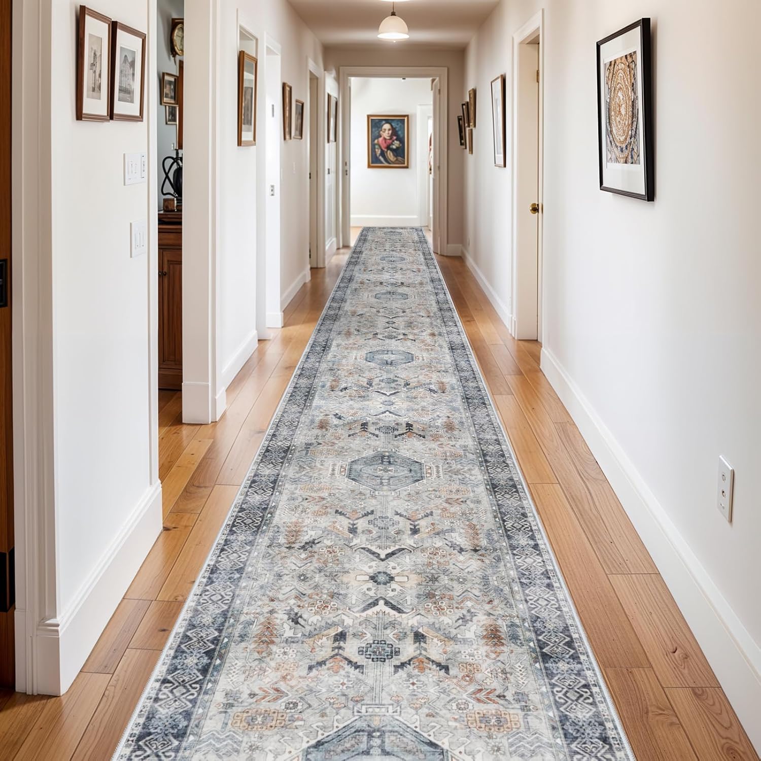 RUUGME 3x20 Runner Rug Washable - Soft Non-Slip Hallway Carpet