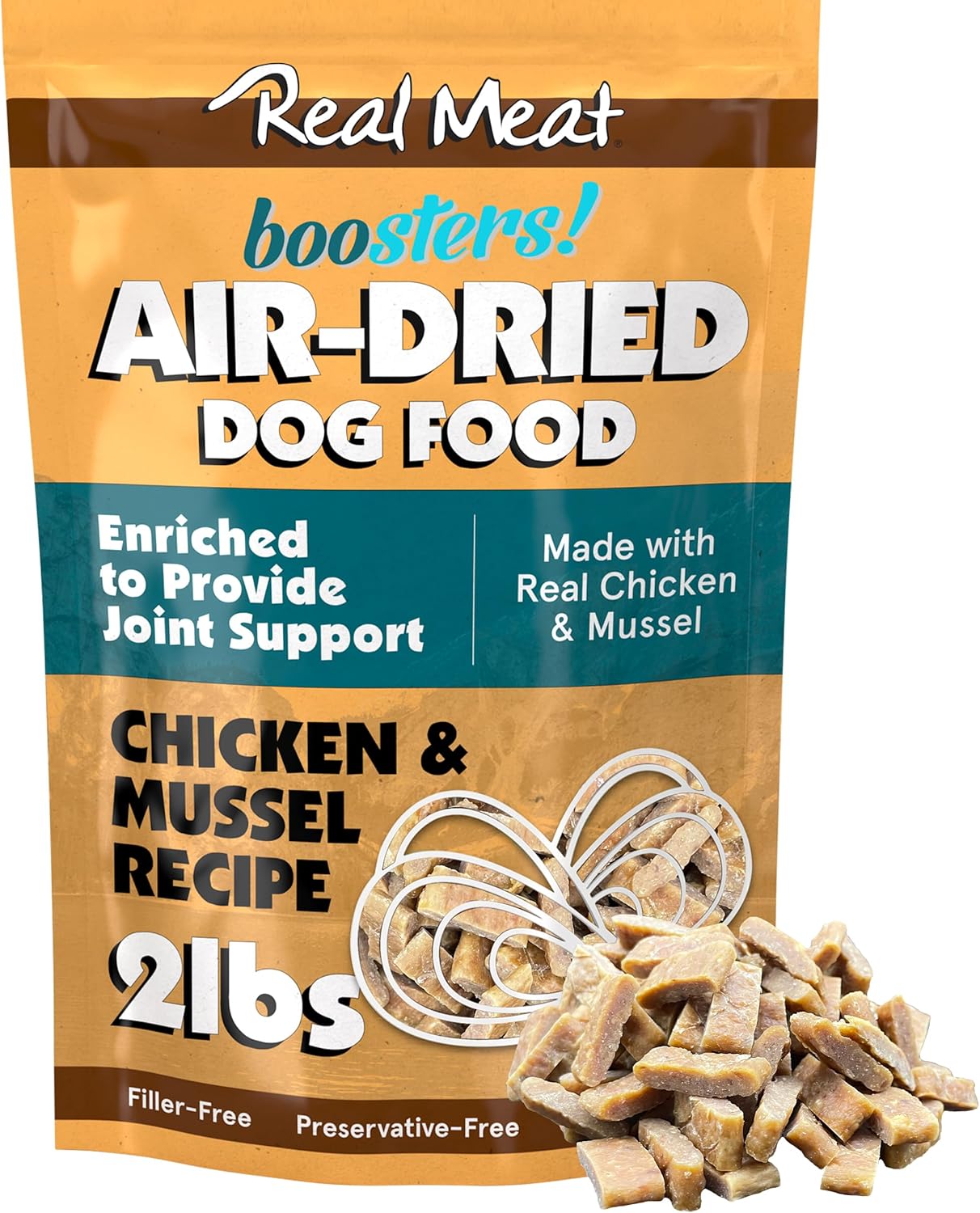 Real Meat Boosters Air Dried Dog Food for Joint Support