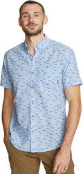 Eddie Bauer Mens Printed Baja Shirt - Lightweight Comfort Button-Down