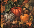 Vintage Framed Wall Art 20x30in Pumpkin Painting - Ready to Hang