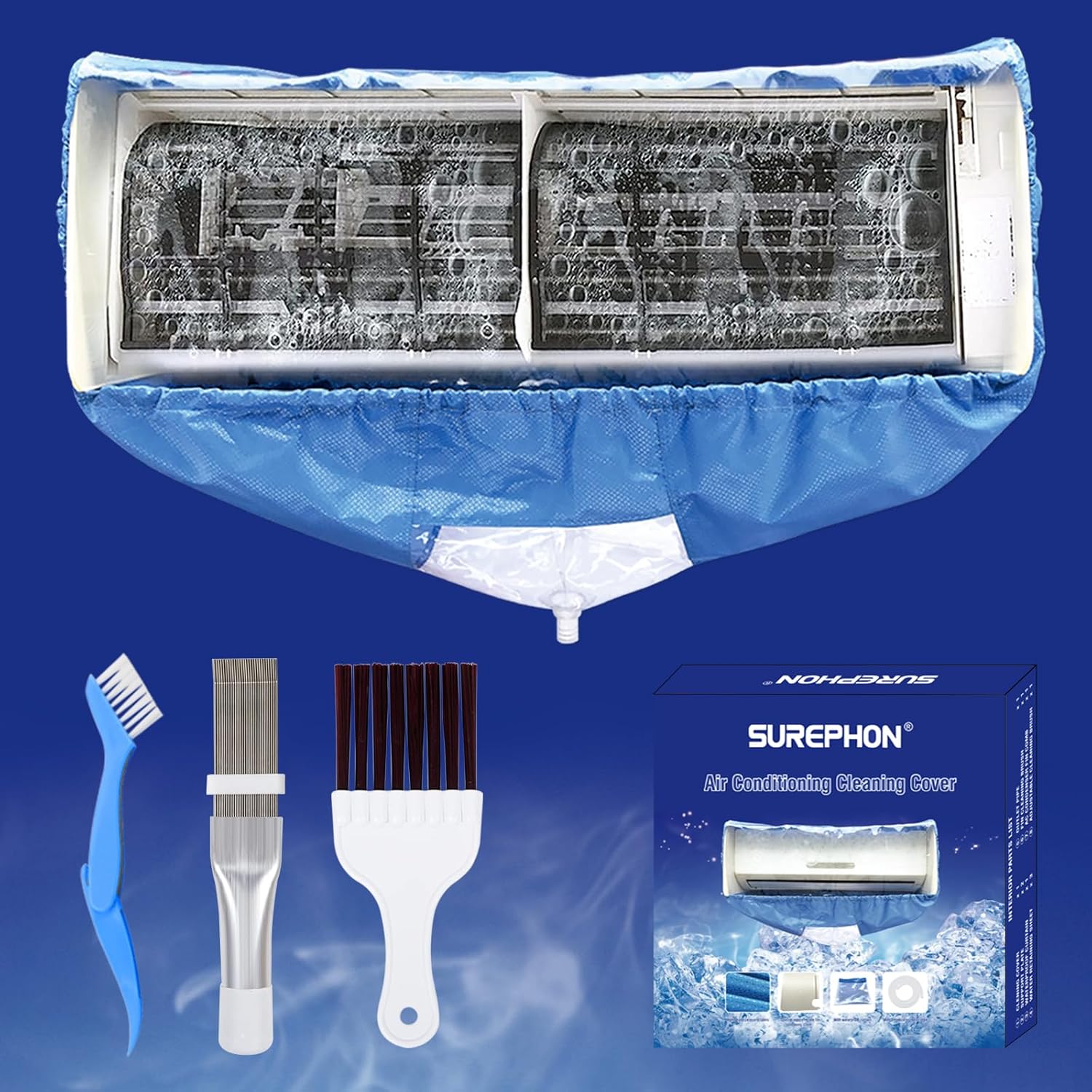 Split Cleaning Kit 3 Pcs Set for Efficient Air Conditioner Care