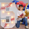 Marquee Numbers Baseball Birthday Decorations for Kids Parties
