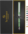 Scriveiner Luxury EDC Fountain Pen (Medium) - Matt Green Pocket Pen