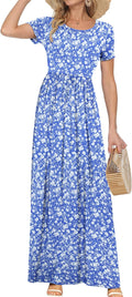 AUSELILY Women's Short Sleeve Maxi Dress 2025 - Soft Jersey Comfort