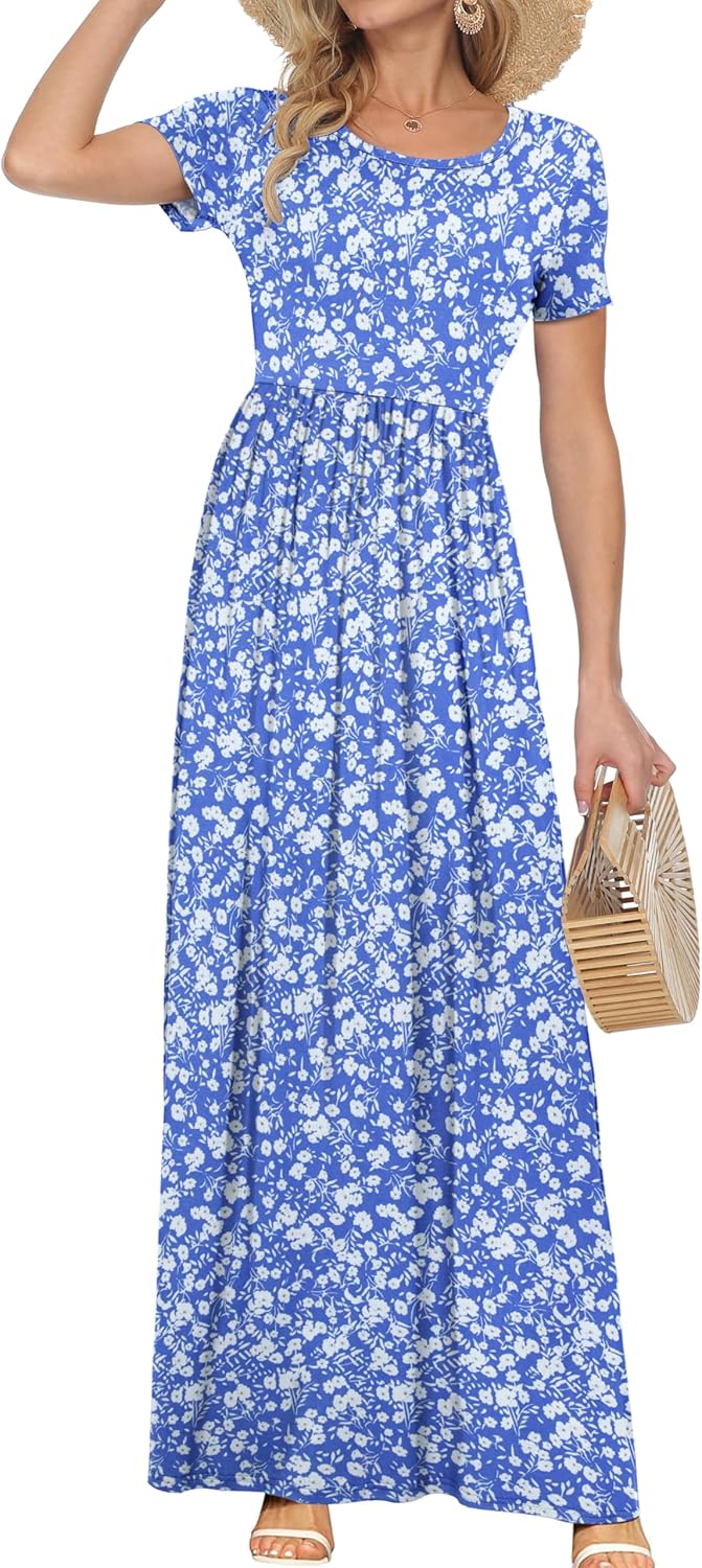 AUSELILY Women's Casual Maxi Dresses for Summer and Spring Wear