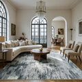 Living Room Rug Washable Abstract Area Rug 6x9 - Low Pile, Non-Slip