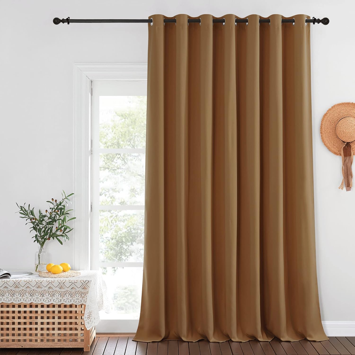 NICETOWN Blackout Sliding Glass Door Curtain for Privacy