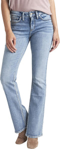 Silver Jeans Co. Suki Mid Rise Curvy Fit Bootcut Jeans - Flattering 18