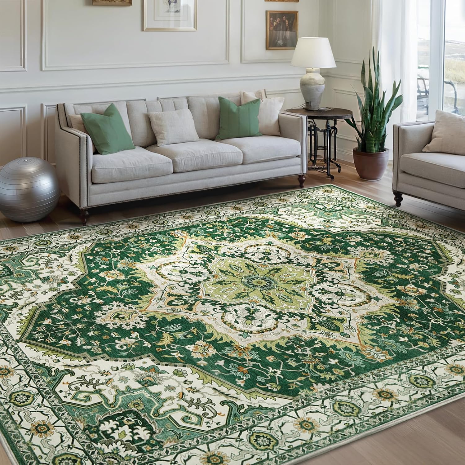 Large Vintage Oriental Area Rugs for Living Room 9x12 Soft