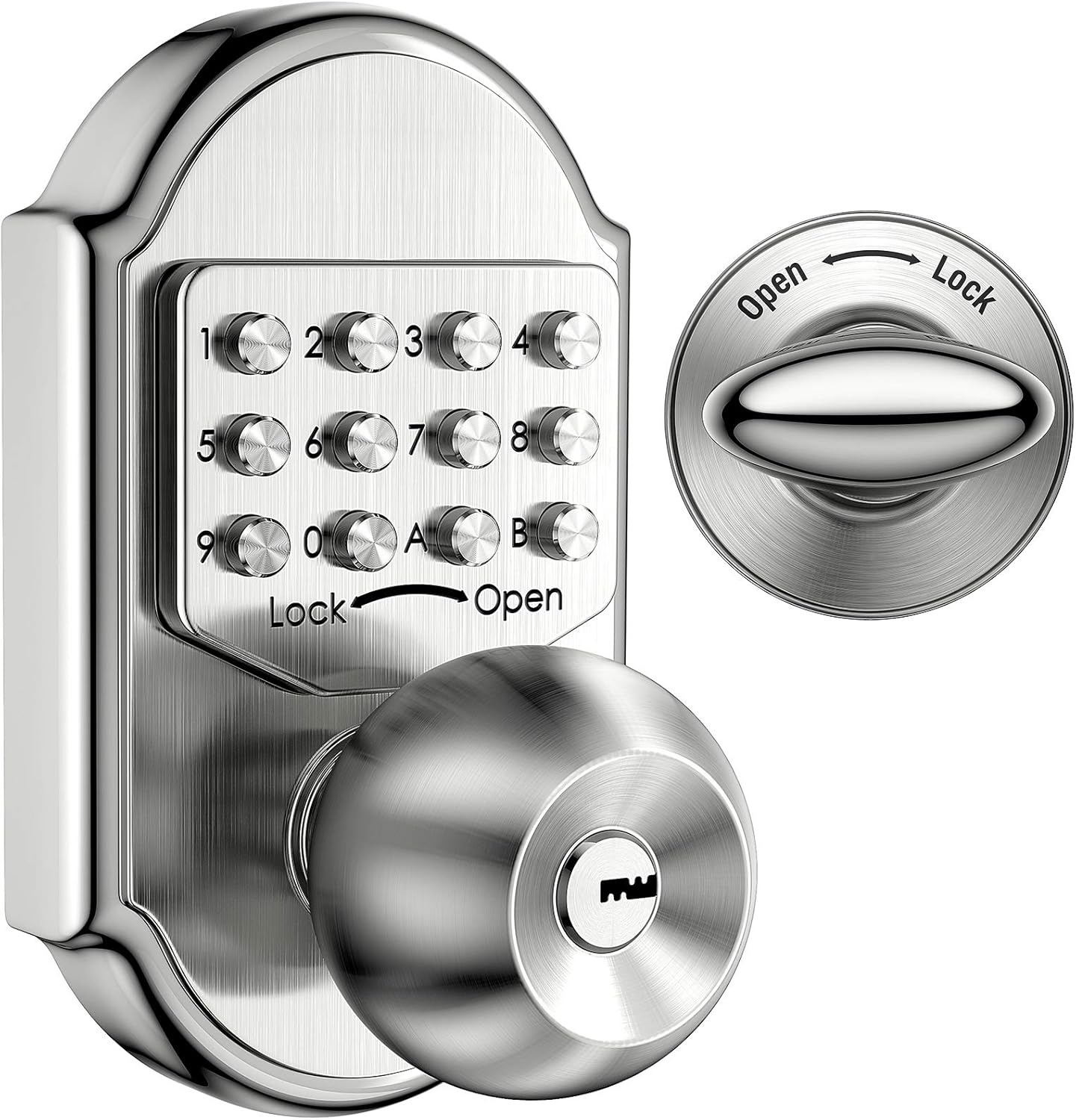 Keyless Entry Door Lock Deadbolt Mechanical Stainless Steel Security