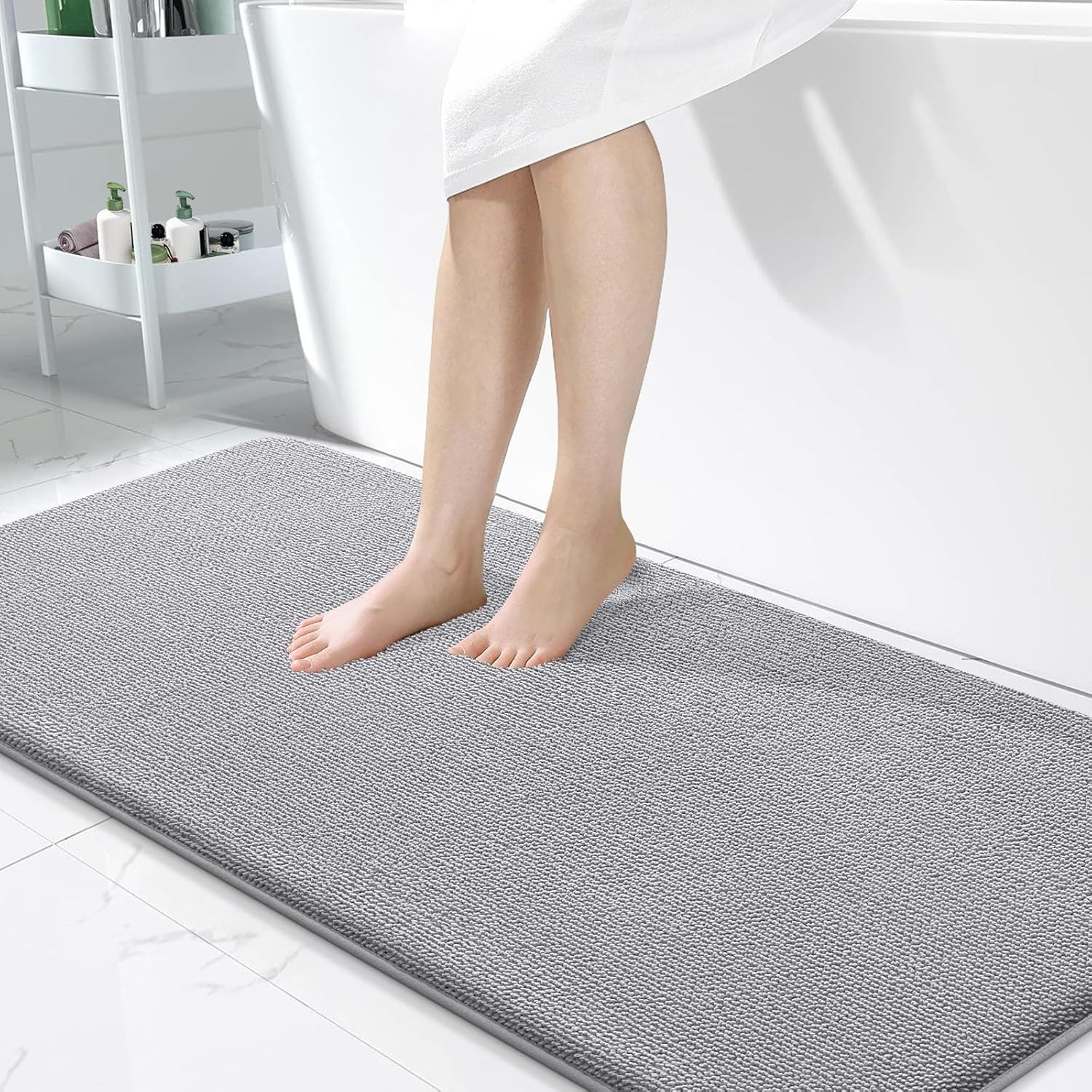 OLANLY Thick Memory Foam Bath Mat Rug for Luxurious Comfort