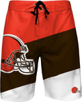 FOCO Mens NFL Team Logo Color Dive Swim Boardshorts - Game Day Style