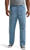 Lee Mens Big & Tall Legendary Relaxed Straight Jean - Comfortable MADE