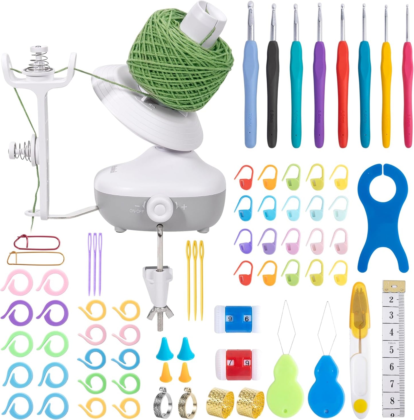 Etcokei Yarn Winder Crochet Kit for Knitting Lovers and Crafters