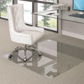 48x31 in Tempered Glass Chair Mat for Carpet or Hardwood - Smooth