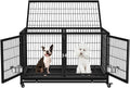 48/43 in Heavy Duty Dog Crate for Large Dogs - Stackable XL Kennel