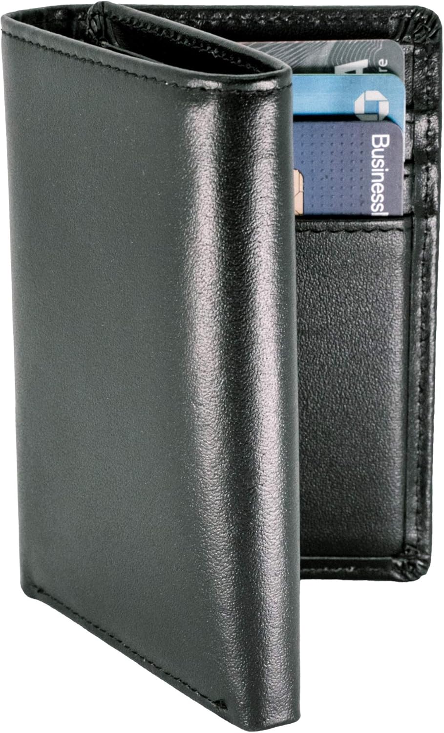 Top Grain Leather Trifold Wallet for Men with RFID Blocking