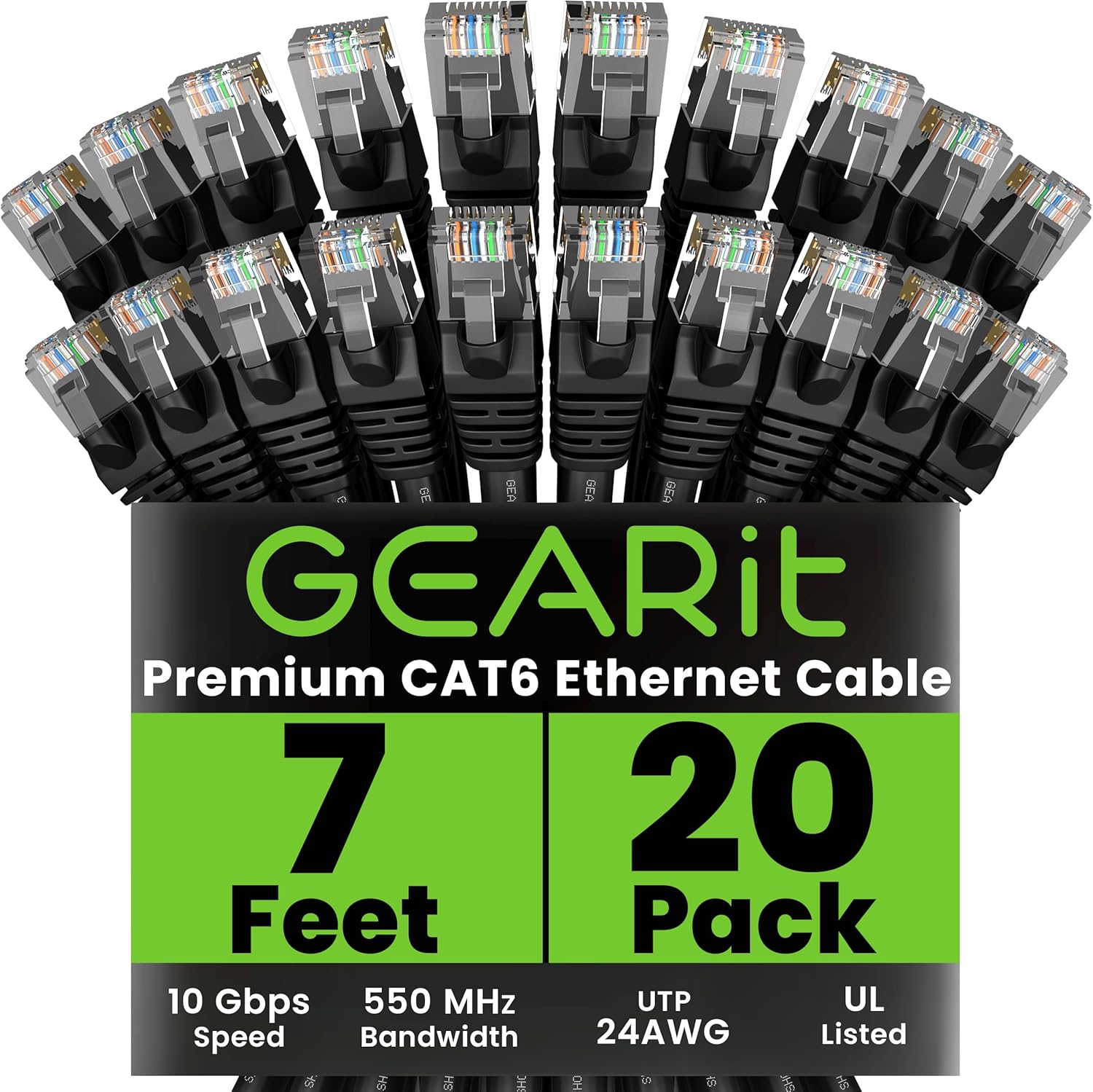 High-Performance Cat 6 Ethernet Cable Pack for Reliable Networking