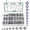 750PCS SAE & Metric Nylon Insert Lock Nuts Kit - Assorted Nylock Nuts
