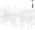 Pet Playpen 36-Panel Two-Story Small Animal Cage - Indoor Villa