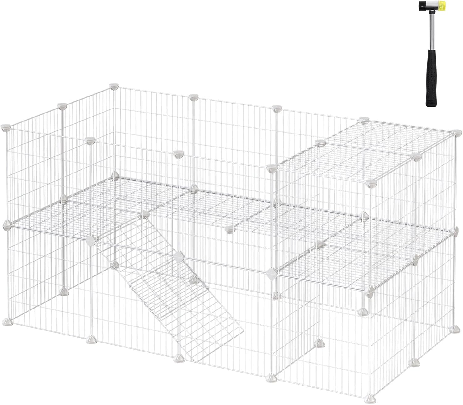 SONGMICS 36 Panels Pet Playpen for Small Animals and Puppies