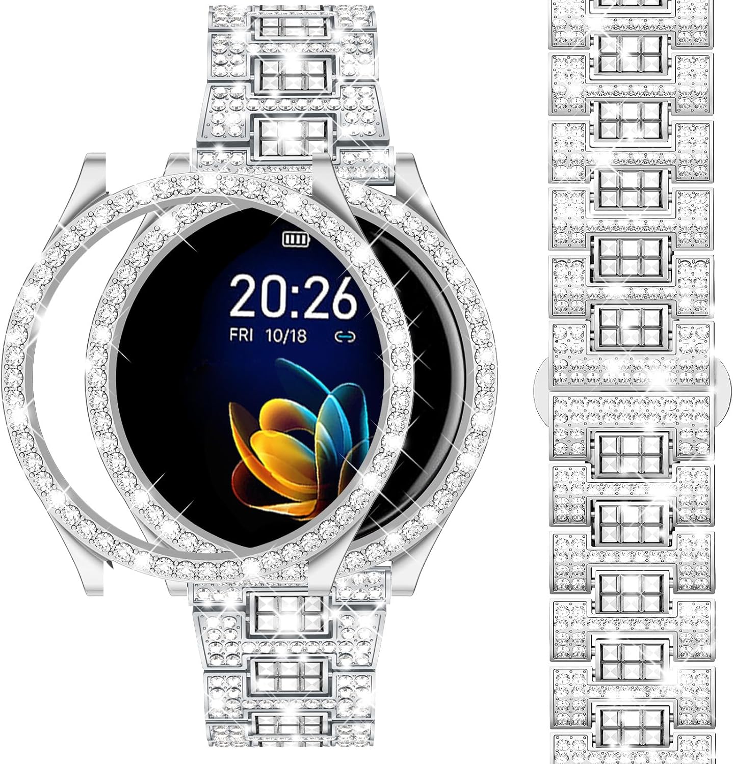 Dsytom Bling Metal Band for Galaxy Watch 7 & 6