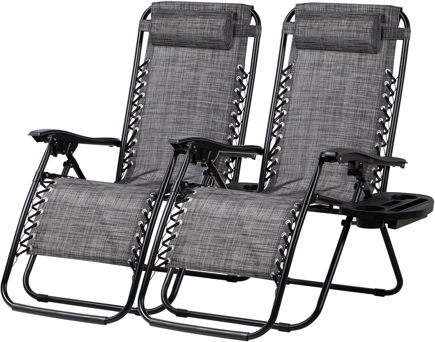 Nazhura Set of 2 Adjustable Zero Gravity Lounge Chairs
