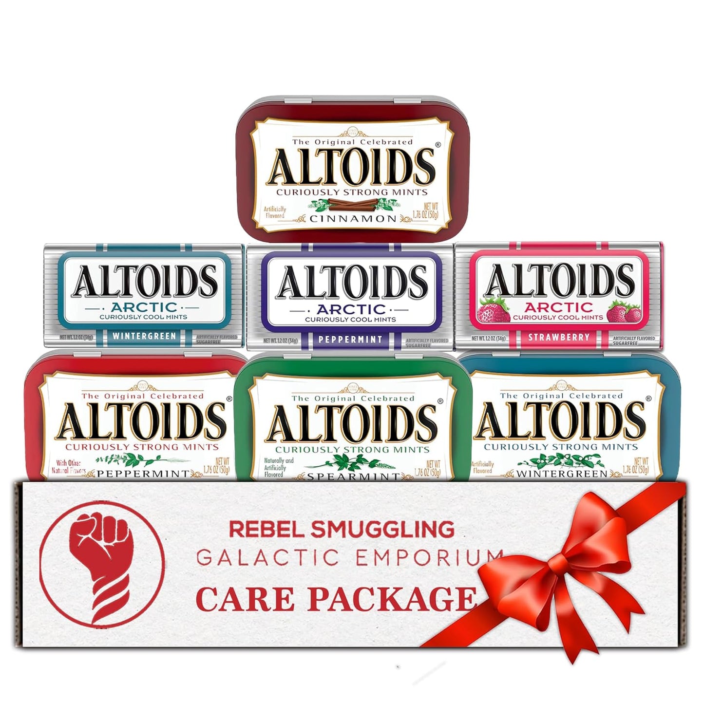 Mints Care Package Gift Basket with 7 Flavors for Mint Lovers