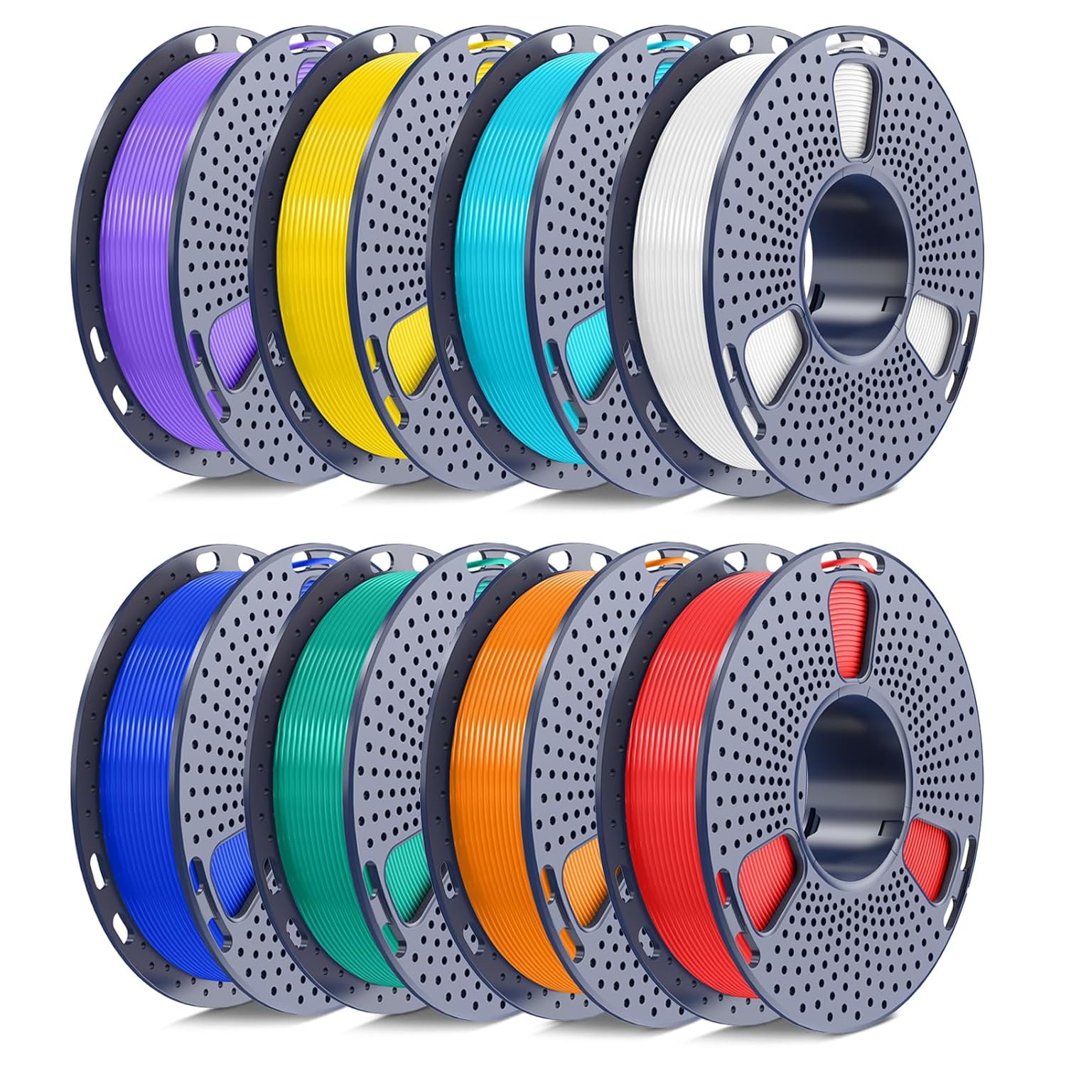 250g PLA Filament Bundle for 3D Printing - 8 Vibrant Colors
