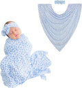 Posh Peanut Swaddle Blanket & Headband Set for Newborn Girls