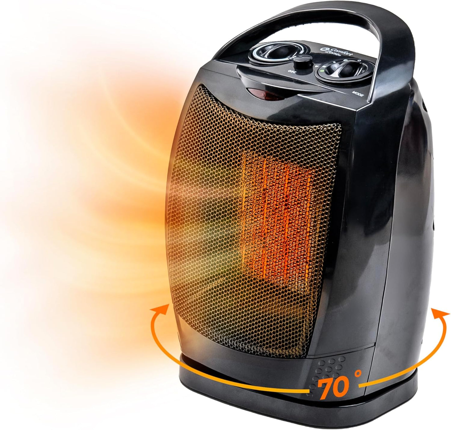 Fast Heating Portable Heater - 1500W, 200 Sq. Ft.