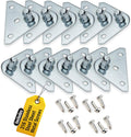 10MM Ball Stud Mounting Silver Bracket for Gas Struts - Heavy Duty