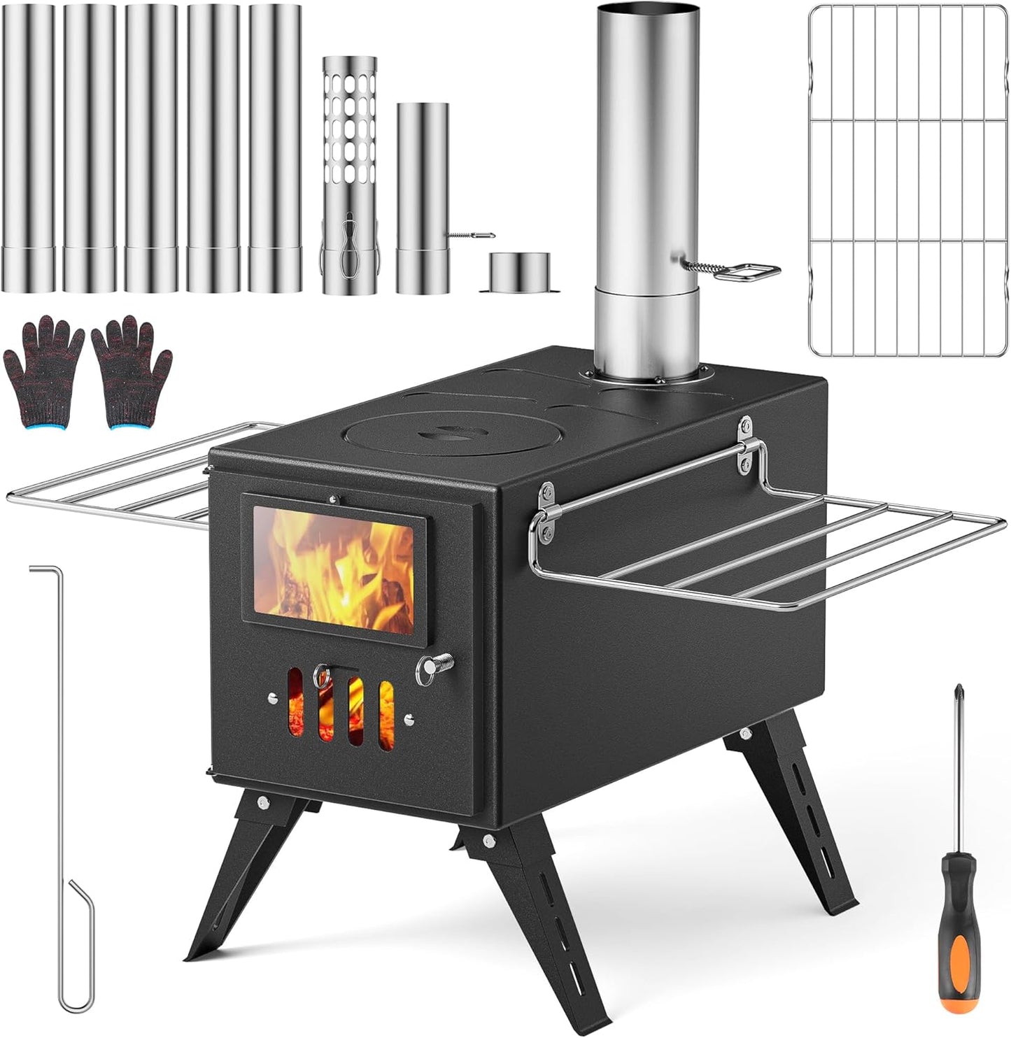 Portable Camping Stove with Anti-Spark - Ideal for Outdoor Adventures
