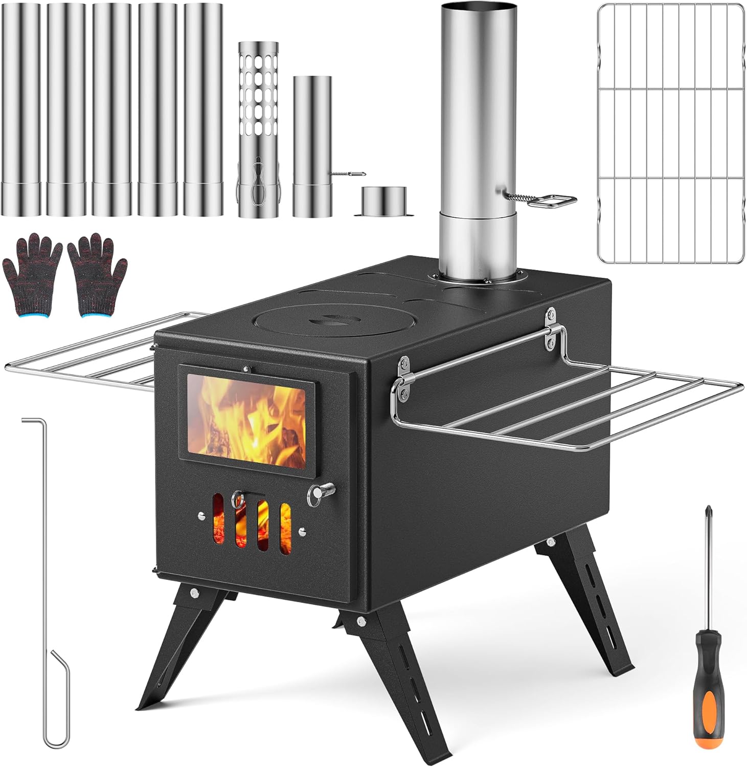 Portable Camping Stove with Anti-Spark - Ideal for Outdoor Adventures