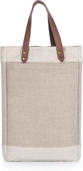 Pinot Jute 2 Bottle Insulated Wine Bag - Perfect Wine Tote