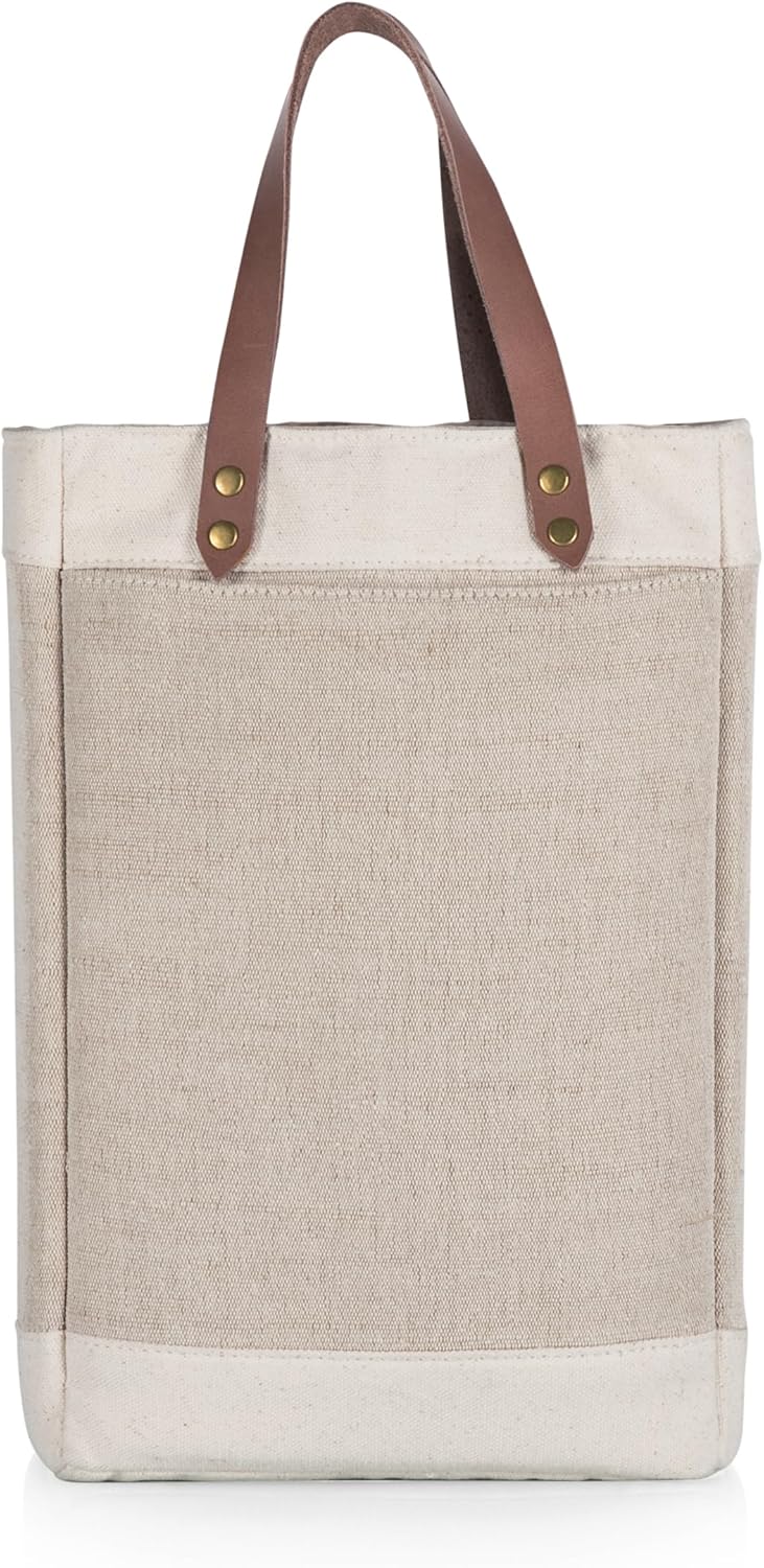 Pinot Jute 2 Bottle Insulated Wine Bag - Perfect Wine Tote