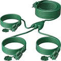 Stright 1 to 3 Splitter Extension Cord - 40 ft Outdoor Y-Splitter