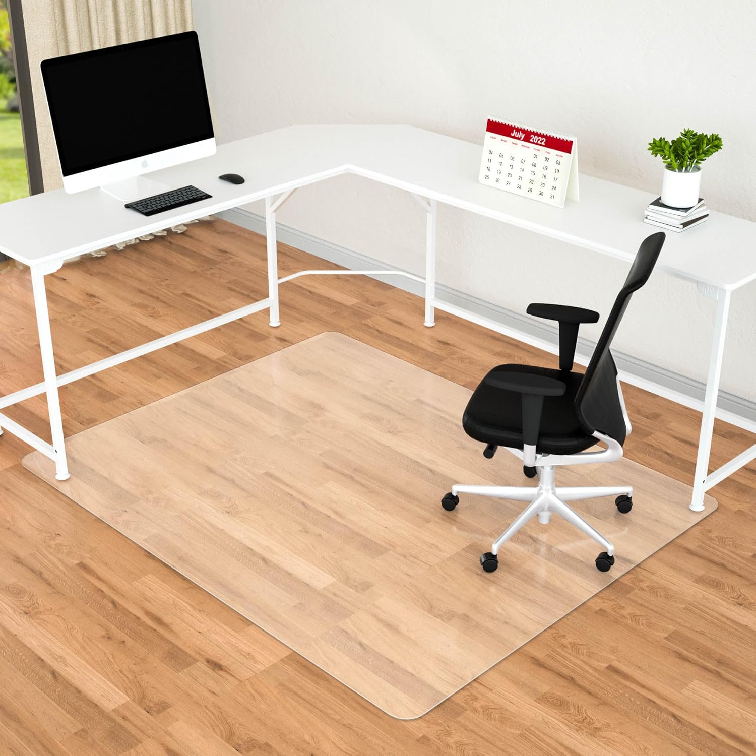 Easy Glide 46x60 Office Chair Mat - Protects Hardwood Floors