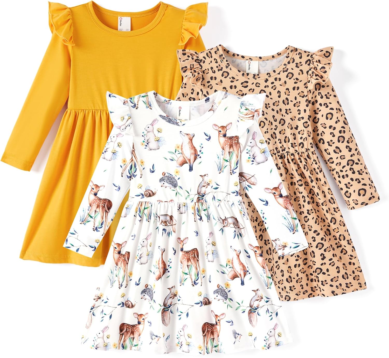 PATPAT Multipack Girl Toddler Dresses for Every Occasion