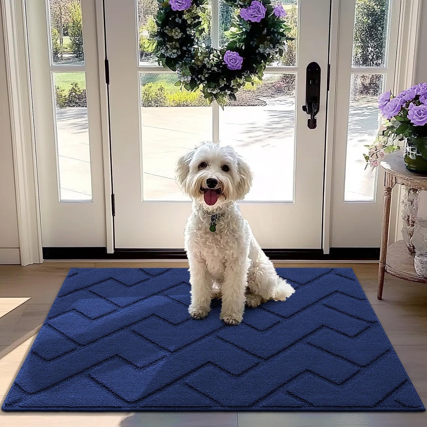 Durable Absorbent Front Door Mat for Indoor Outdoor Use