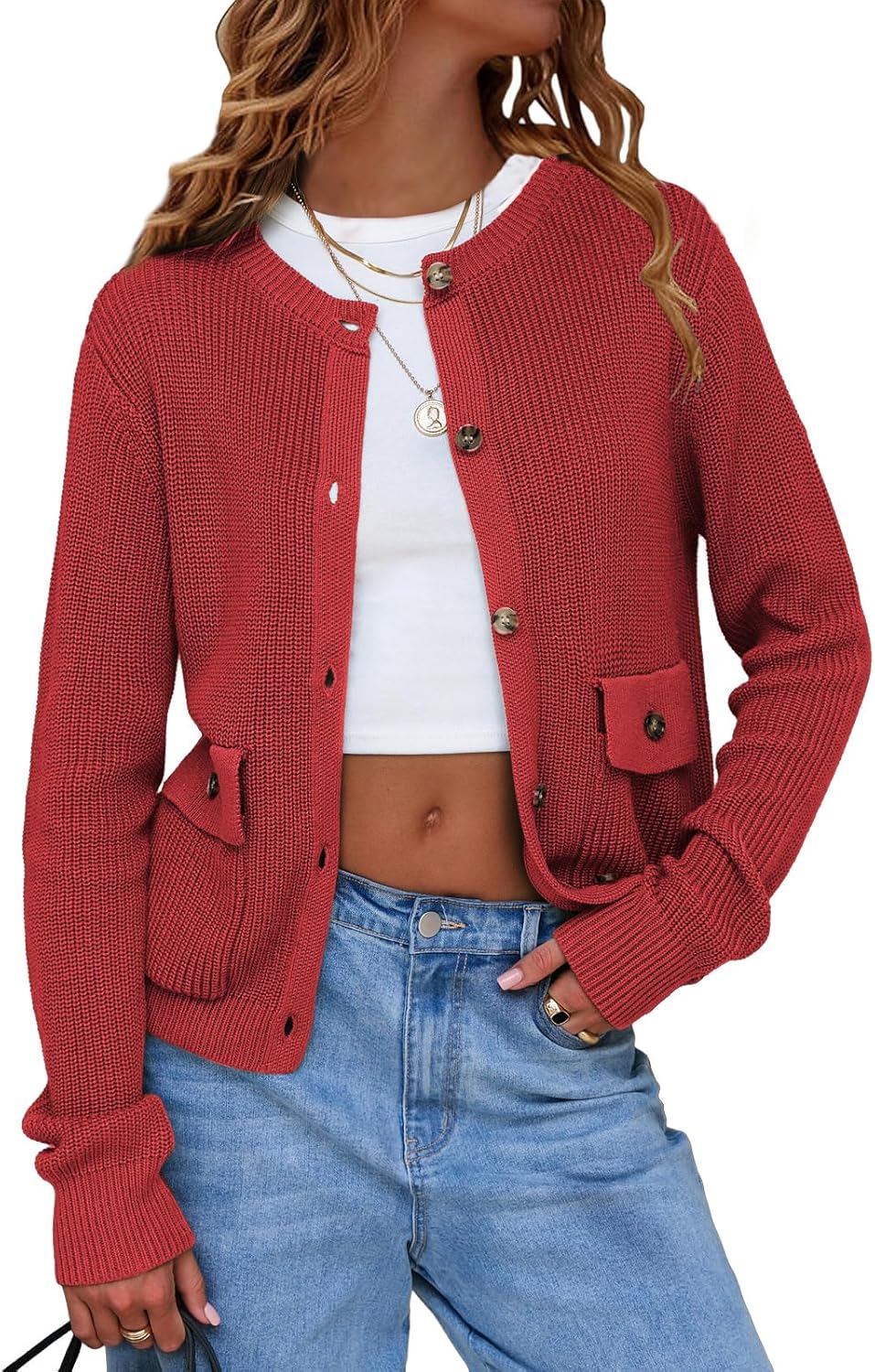 EXLURA Women's Knit Cardigan Sweaters for Trendy Fall Fashion