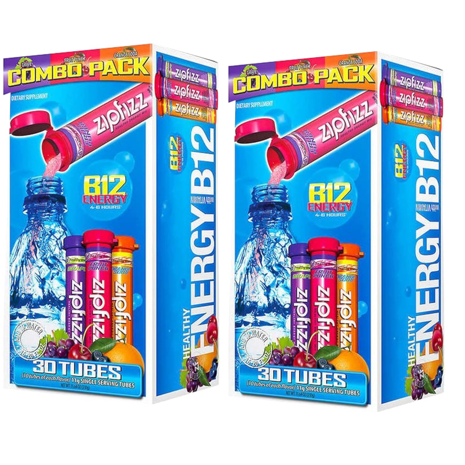 Zipfizz Healthy Energy Drink Mix - Hydration with B12 & Vitamins