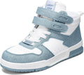 Women High Top Faux Leather Sneakers - Platform Casual Basketball