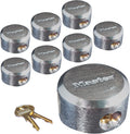 Master Lock 6271KA 8 Pack Reinforced Hidden Shackle Padlocks - Keyed