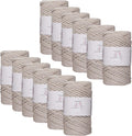 12 Skeins of 3mm Single Strand Macrame Cord for Crafts