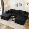 107.5in Cloud Modular Sectional Sofa with Ottoman - No Assembly
