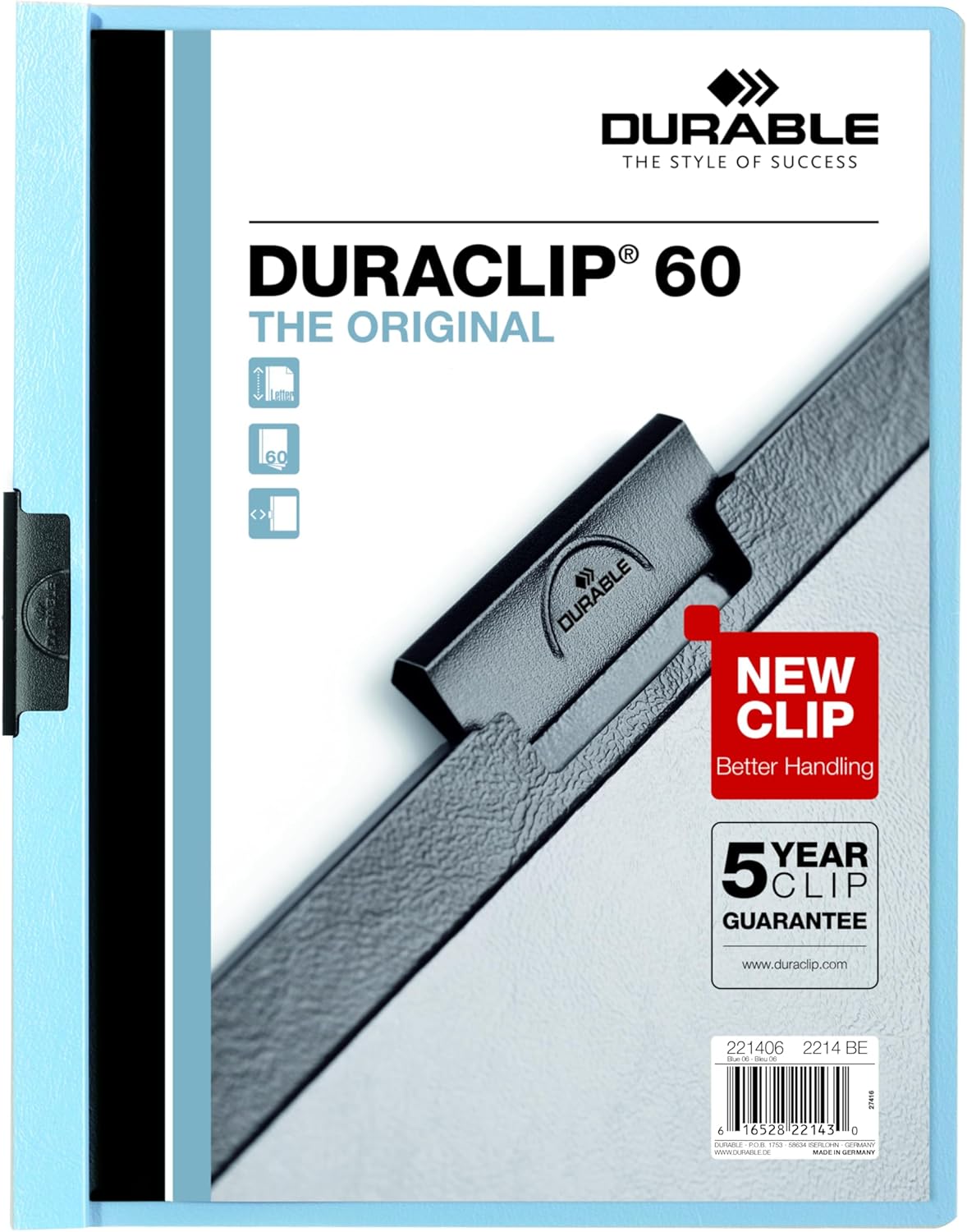Durable Report Cover with DURACLIP for School and Office Use