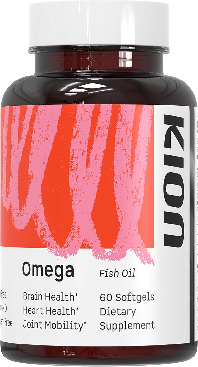 Kion Omega 3 Fish Oil Softgels - Burpless Mini Capsules