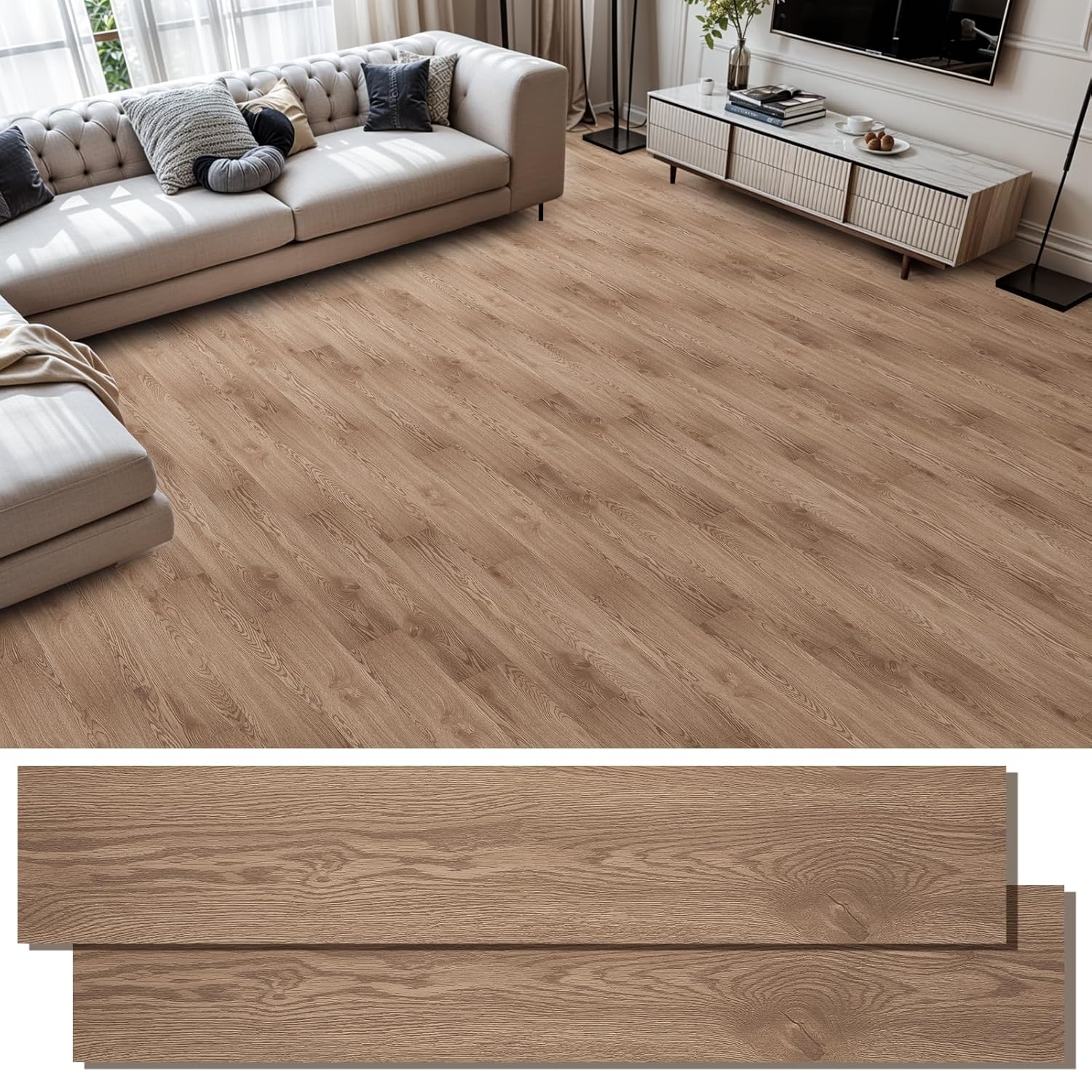INMOZATA Peel and Stick Vinyl Flooring for Home Renovation